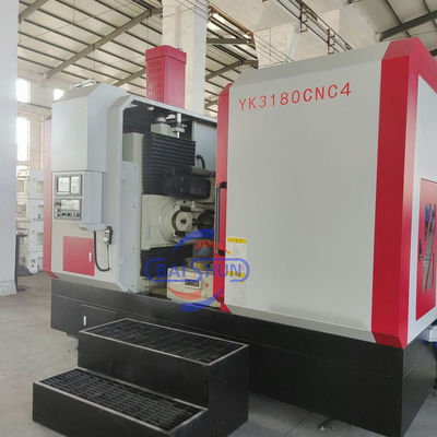 YK3180G 10 モジュールのCNC 垂直ギアホッビング機械
