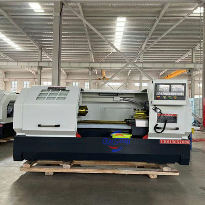 CNC 旋盤機 CK6150 フラット ベッド 500mm スイング 1500mm ワークピース